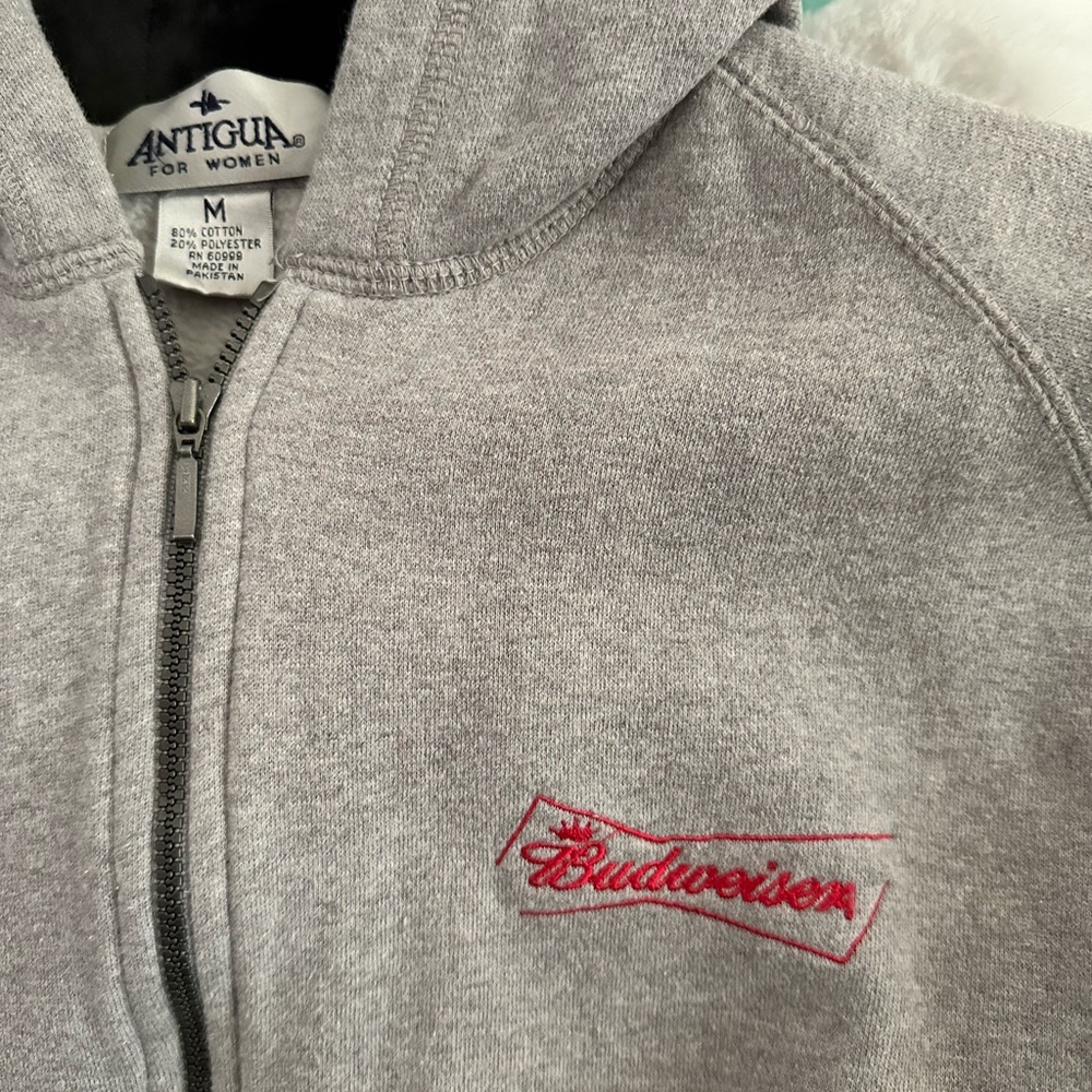 Budweiser vintage cropped hoodie